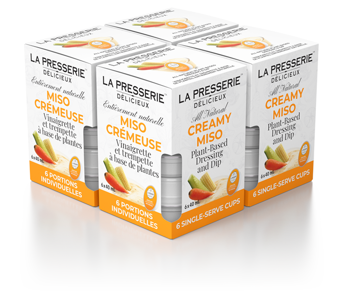 Creamy Miso Dressing & Dip (Single Serve Cups - 4 Boxes x 6 single serve cups)