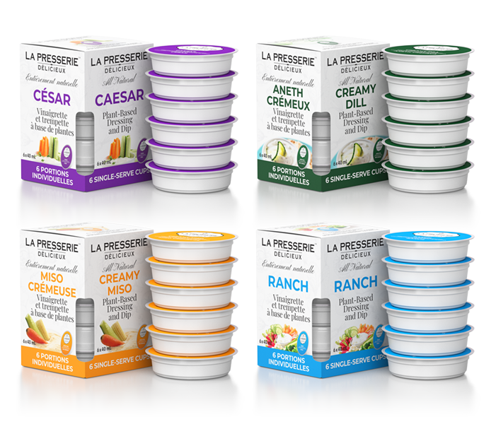 La presserie Single Serve Dressing & Dip Mix Pack (Single Serve Cups - 4 boxes x 6 cups)