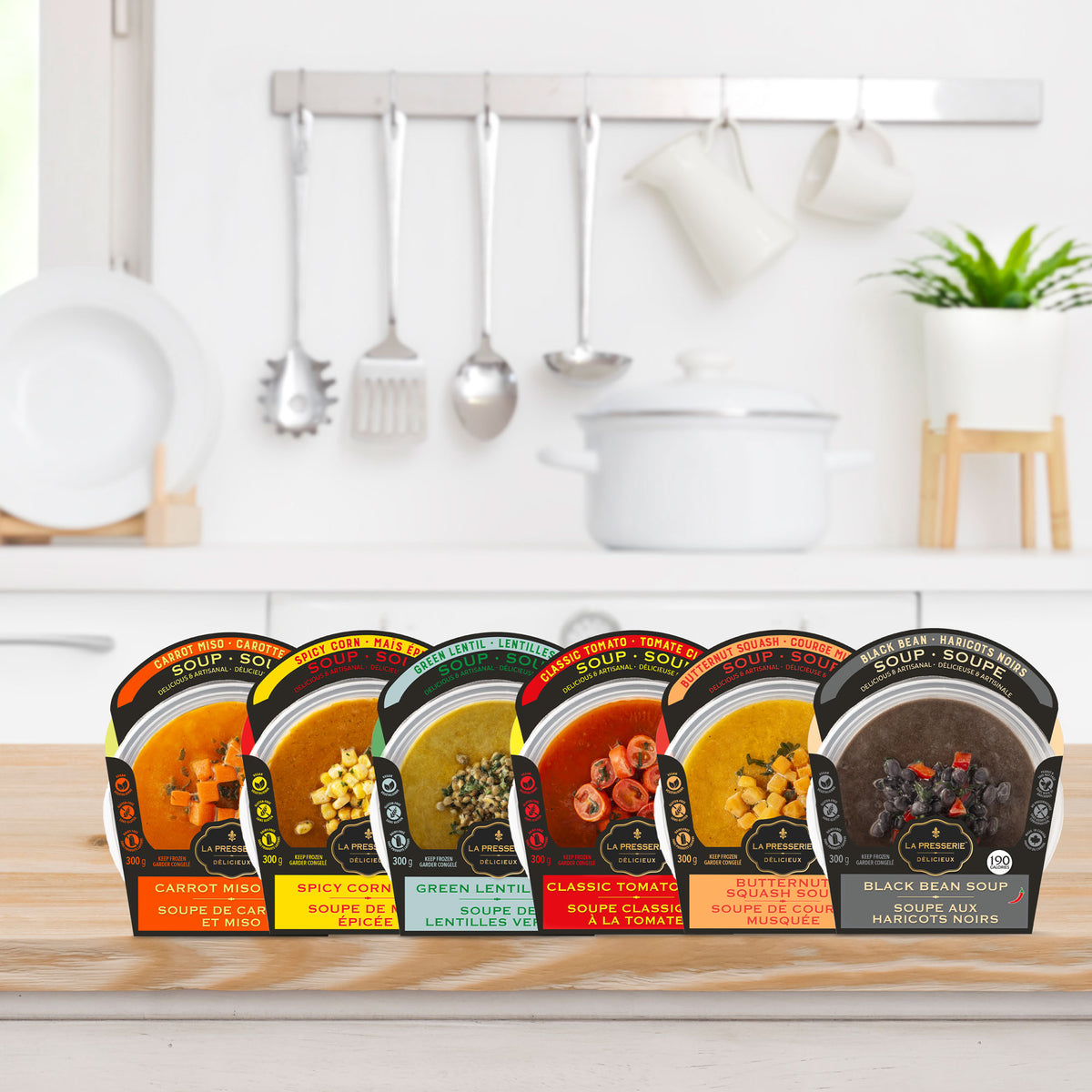 La Presserie Mixed Case of Classic Gourmet Soups