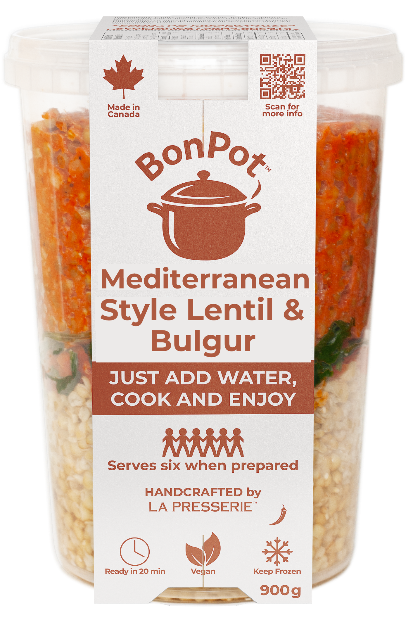 BonPot Mediterranean Style Lentil & Bulgur - 4 Pack